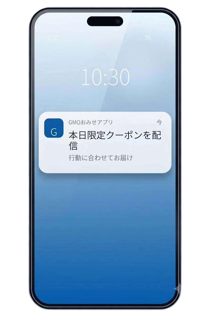 リアルなスマホに表示されたPush通知